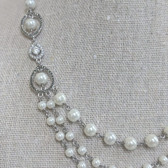 Judith Jack Sterling Silver Pearl Necklace - Picture 9 of 11